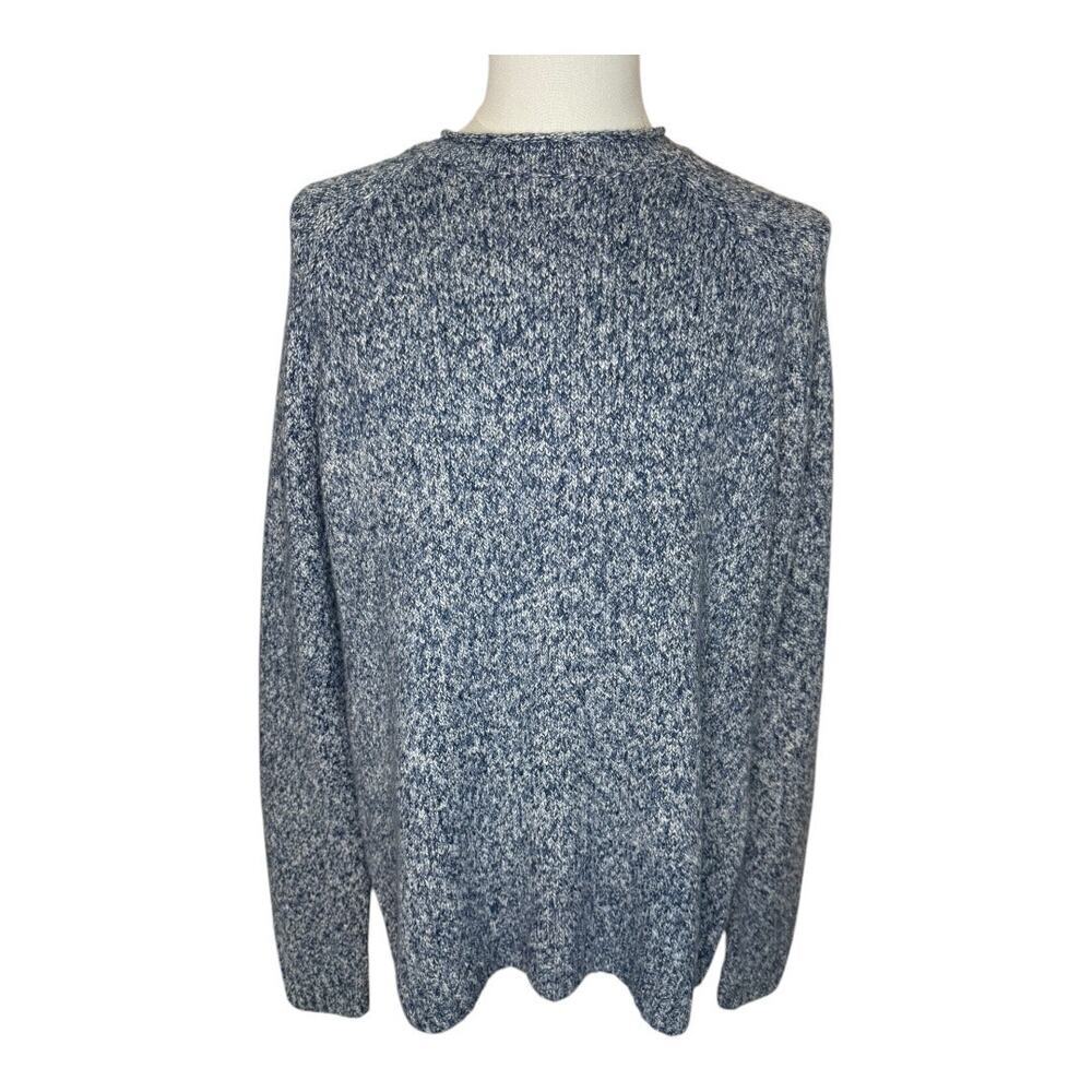 Commerce Men's Blue Crew‎ Neck Long Sleeve Pullover Sweater Size Large